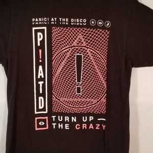 Panic At The Disco Graphic Unisex Tee Medium Black